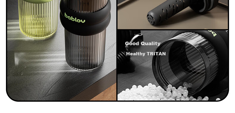 BABLOV Huaban Sen Water Bottle for Girls High-Value Student Summer Portable Plastic Water Jug Car Large Capacity Straw Cup 4