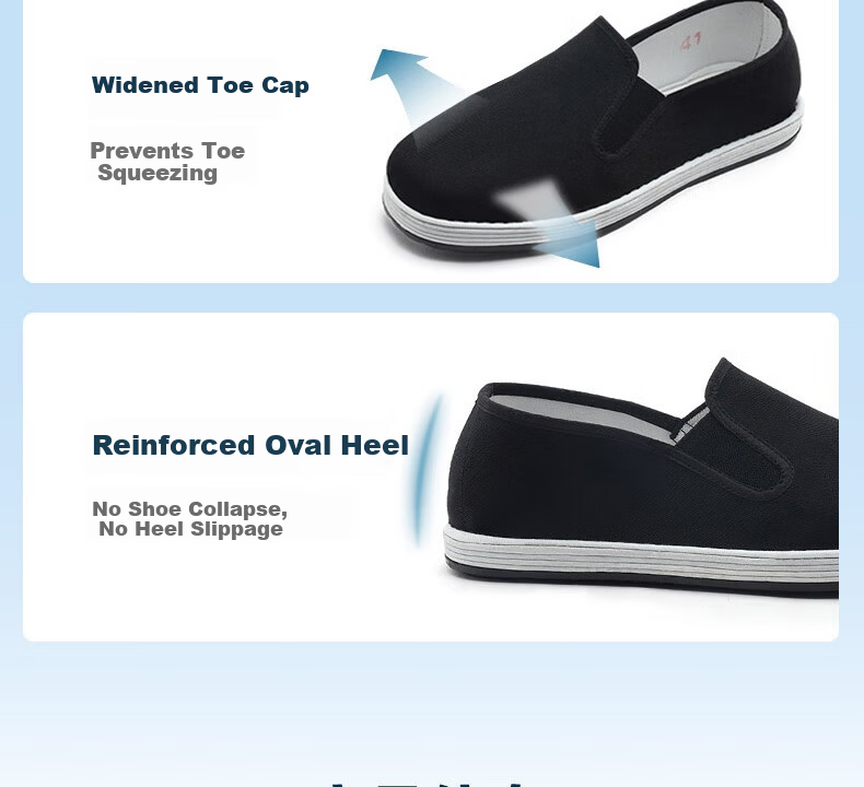 Lifeng Old Beijing Cloth Shoes Men's Genuine JD Self-operated Handmade Multi-layer Sole Breathable Casual Driving Cloth Shoes Black 41 17