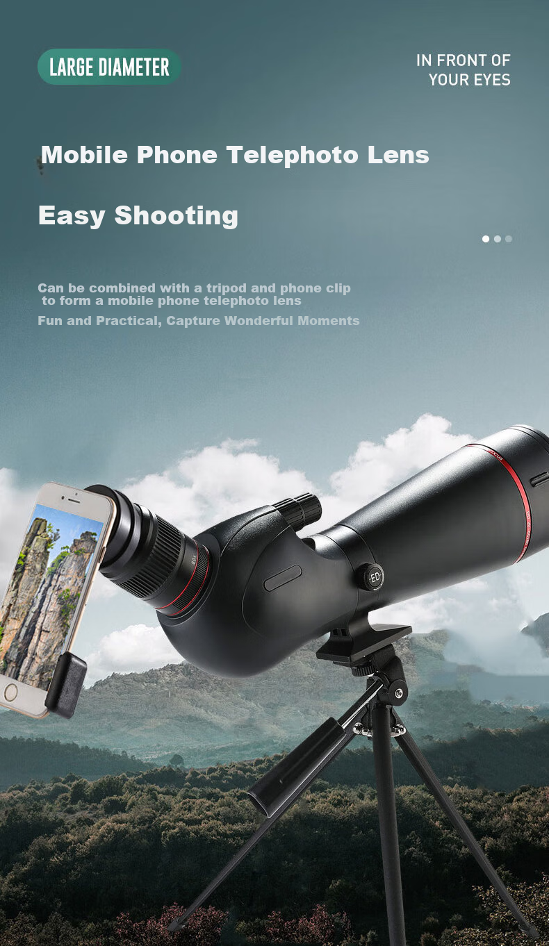 Star Eagle HD High-Power Military Night Vision 8000m Professional 50km ED Birdwatching Monocular Telescope Astronomy 7