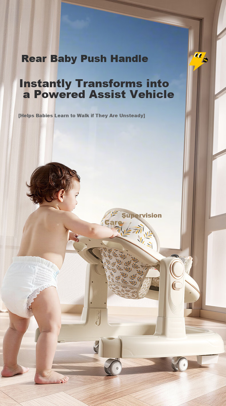 ANGI BABY Baby Walker 2026 Multifunctional Foldable Toddler Push Walker Birthday Gift Children's Day Gift 5