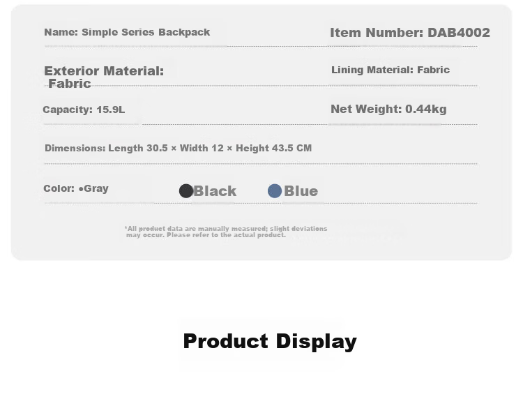 DICON AIBI Laptop Backpack Men's Business Commuter Lightweight 15.6-inch Notebook Travel Bag 14