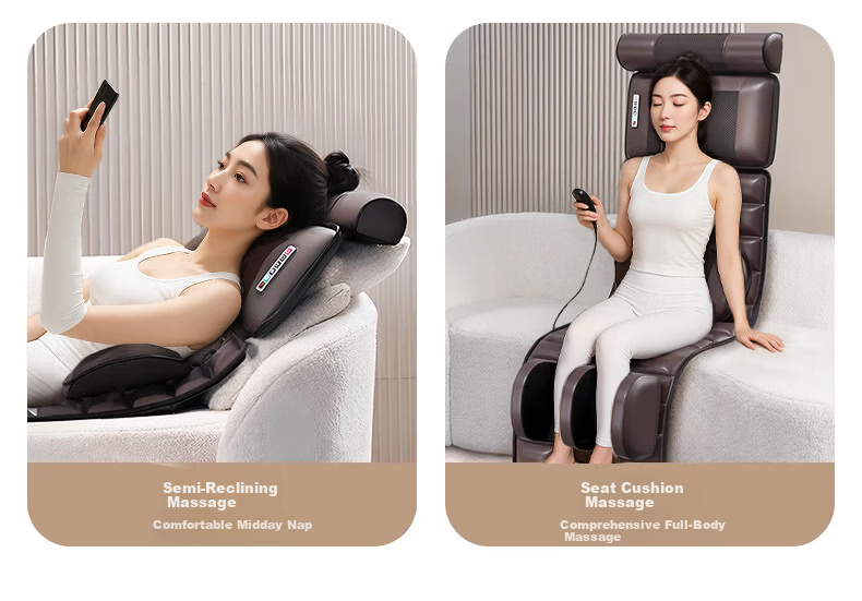 AUX Fully Automatic Kneading Massage Cushion C12 (Upgraded 8-Disc Massage) Multifunctional Home Full-Body Recliner Massage Chair for Waist, Back, and Legs – Birthday Gift for Parents 6