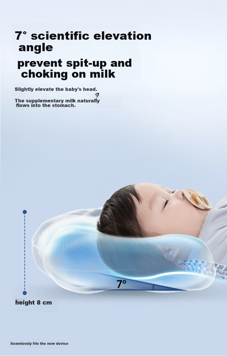 Babybox Infant Shaping Pillow 0-6 Months Round Head Sleep Correction Baby Pillow 0-1 Year Antibacterial Version 8
