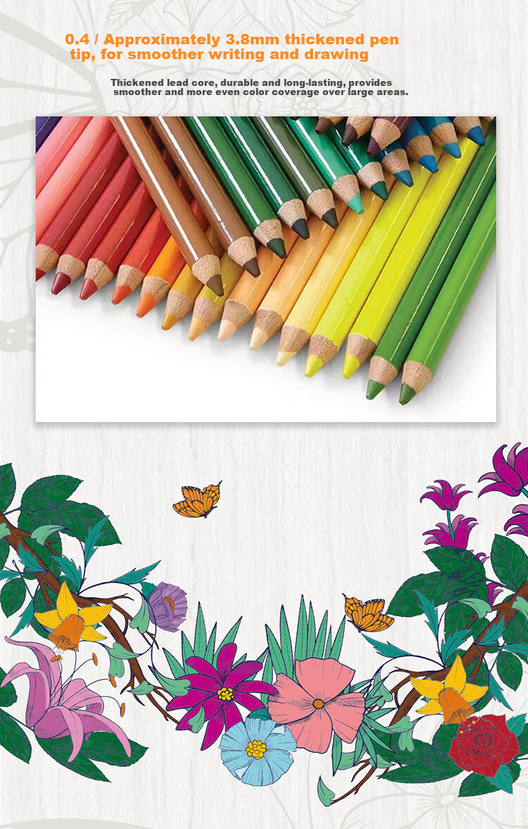 Thunder Horse Oil-Based Colored Pencils Frida Limited Edition Collaboration Set Gift Box (132 Colors + 20 Blind Box Pencils) Drawing Pencils Mother's Day Children's Day Gift 15
