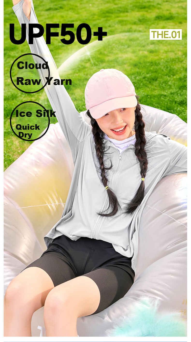 Warrior Women's Ice Silk Sunscreen Jacket Summer 2026 New Quick-Dry Cooling Large Brim Hooded Coat Stylish Sun Protection Shirt 5
