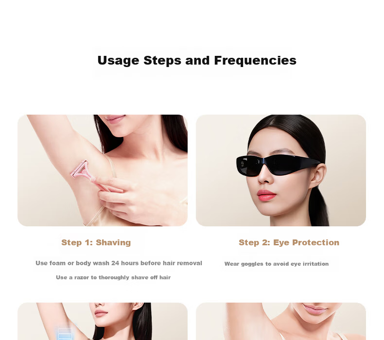 AUX Hair Removal Device Dual Lamp Sapphire Ice Point Full Body Underarm Private Use Home ProMax 24J Valentine's Day Gift High Power 25