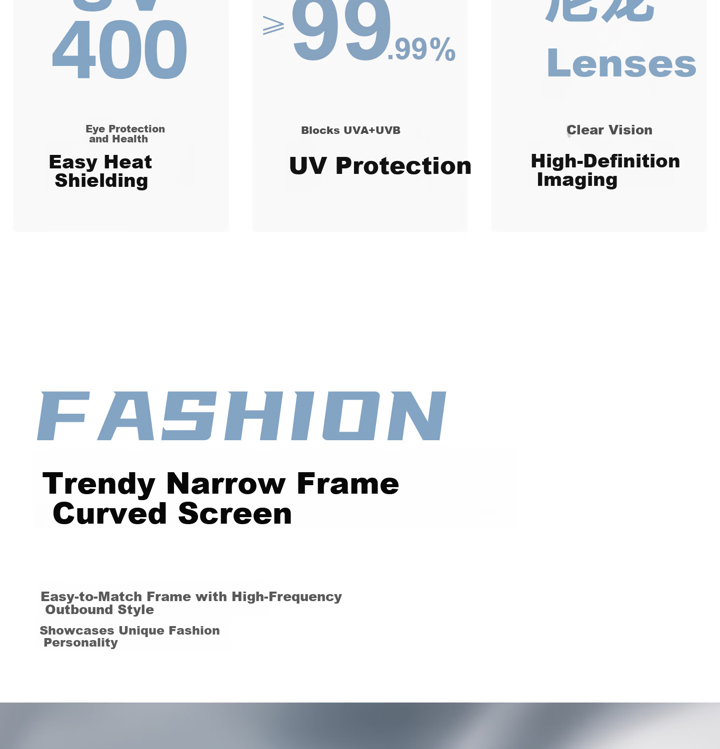 CAPONI Cat Eye Sunglasses for Women 2026 New UV400 Vintage Driving Sun Glasses UV Protection 4