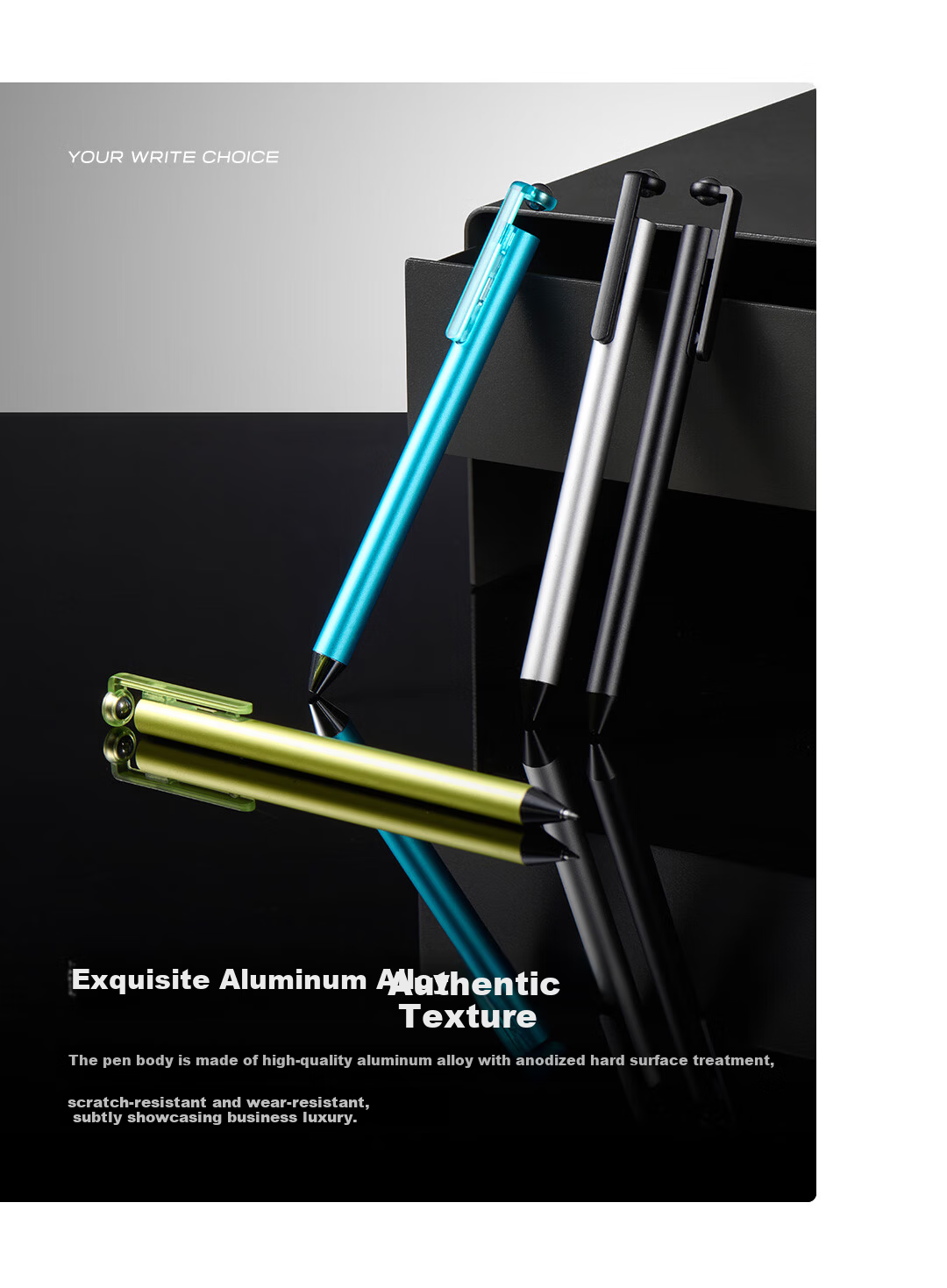 KACO Future Floating Metal 0.5mm Gel Pen Black Ink Carbon Pen Yao Yan Black Single Transparent Box FLOAT Fule 4