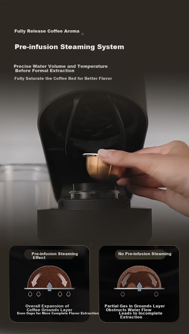 Nespresso Vertuo Up Capsule Coffee Machine Fully Automatic Portable Small Home Commercial Office Graphite Gray New Launch on JD.com 9