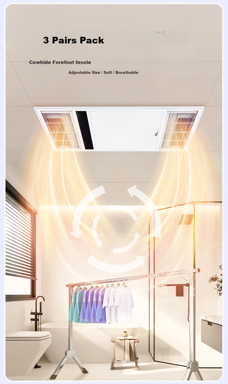 Foshan Lighting Warm Air Bathroom Heater Integrated Warm Air Lighting Exhaust Fan F28 10