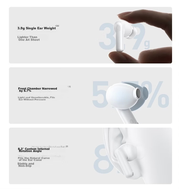 Baseus M4s In-Ear Noise Cancelling AI Bluetooth Earphones Wireless -55dB Adaptive In-Ear Noise Cancellation Coaxial Dual Drivers Compatible with Apple Huawei Honor OPPO Phones 44