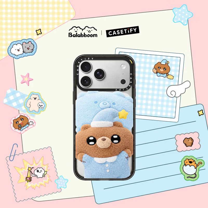 CASETIFY Balabboom Series I Love You Black Transparent MagSafe Case for iPhone 17 Pro Max