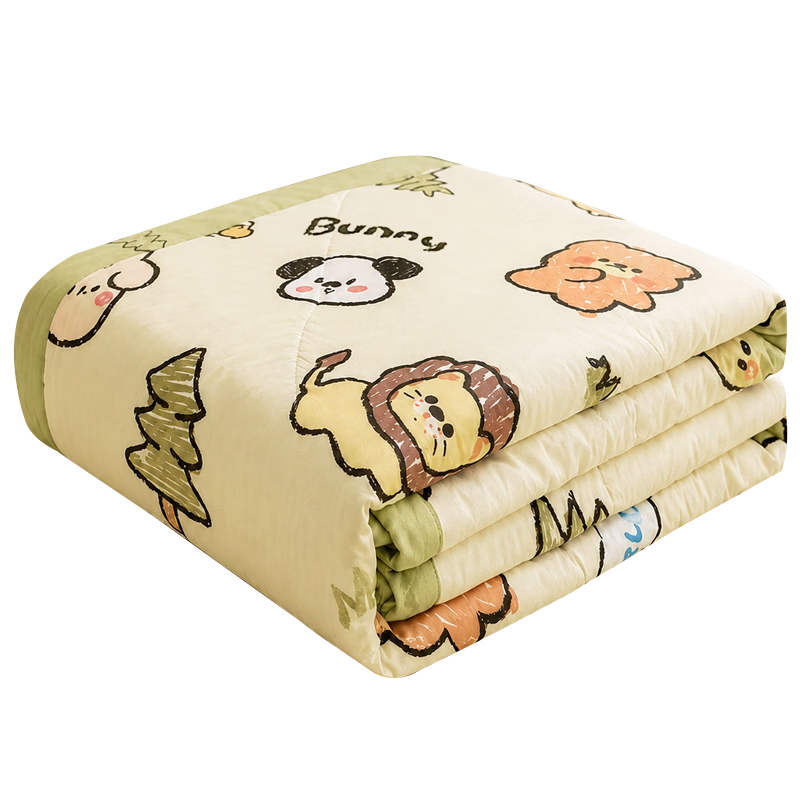 MUJI A-Class 100% Xinjiang Cotton Summer Quilt, All-Cotton Inner and Outer, Lightweight Air-Conditioned Blanket, 150x200cm