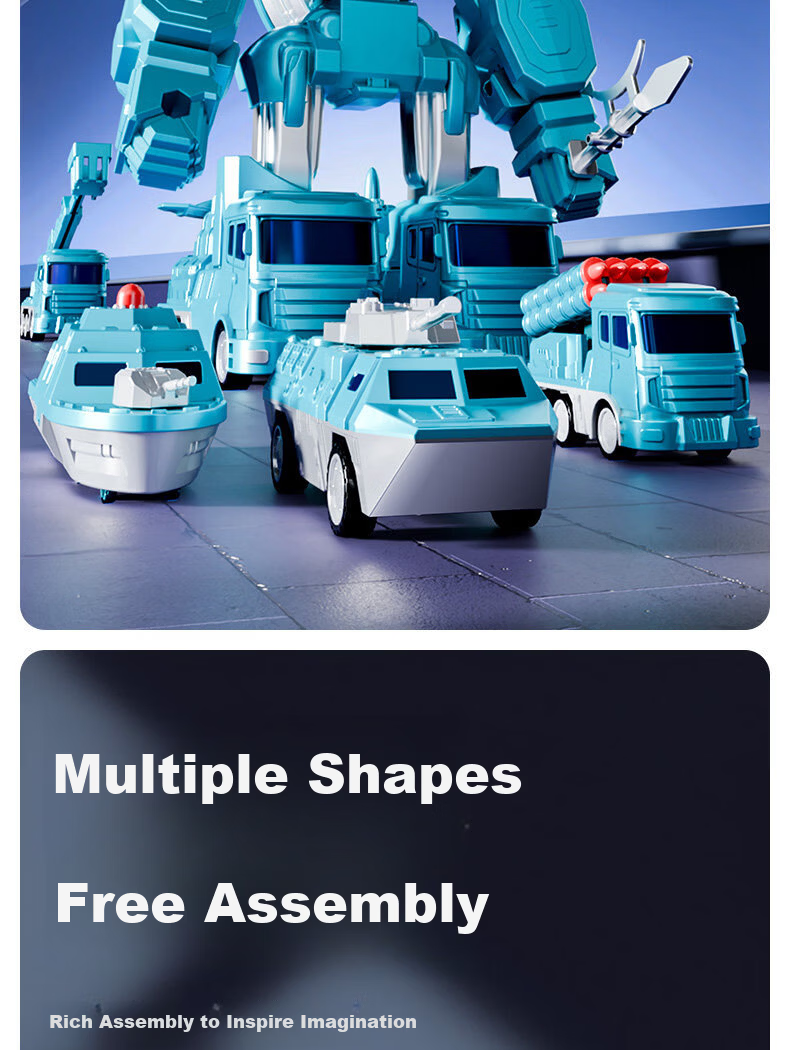 Floating Magnetic Transforming Robot Children's Educational Toy Magnetic Building Blocks Military Series Children's Day Gift 6