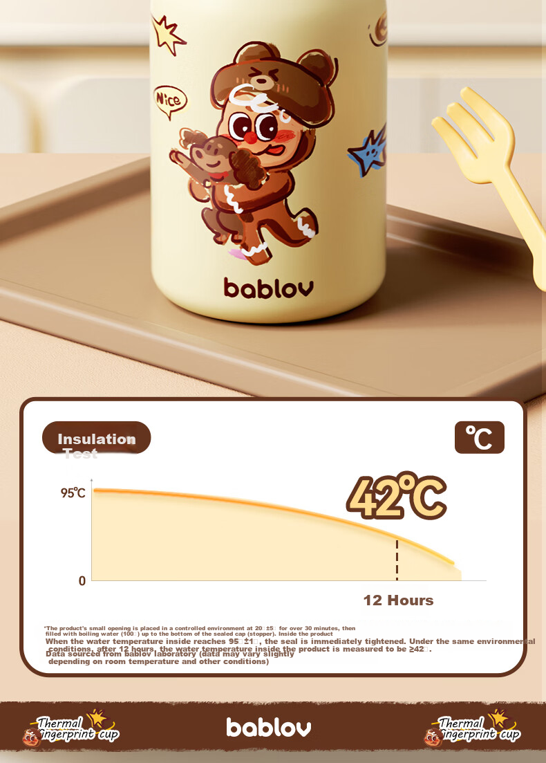BABLOV Fingerprint Insulated Straw Water Bottle Smart Kids School Cup Boys Girls New Children's Day Edition 10