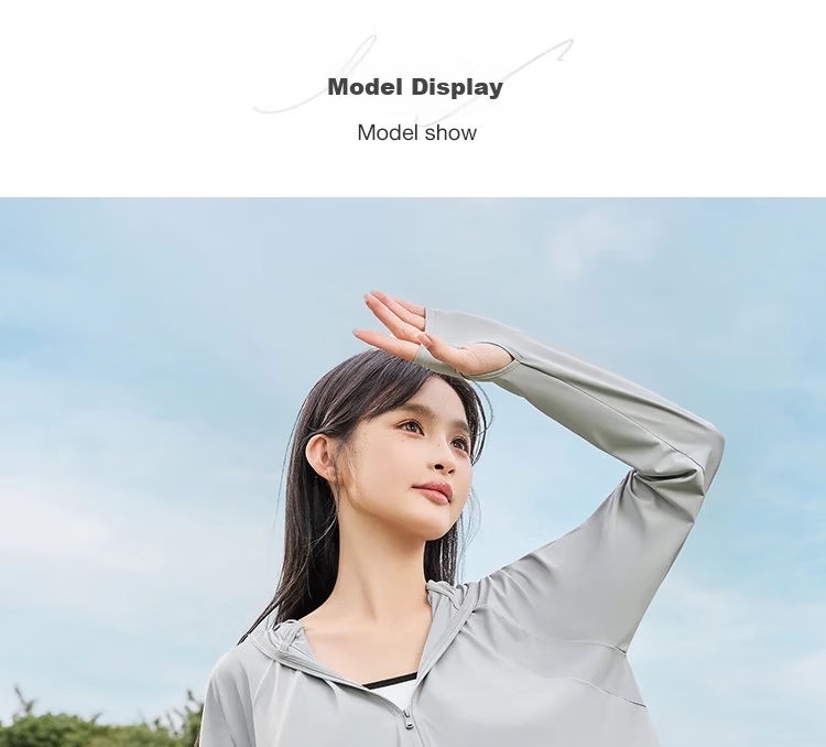 Langsha Women's Ice Silk Cooling UV Protection Sun Jacket Lightweight Breathable Comfortable Outdoor Shawl Skin Jacket 17