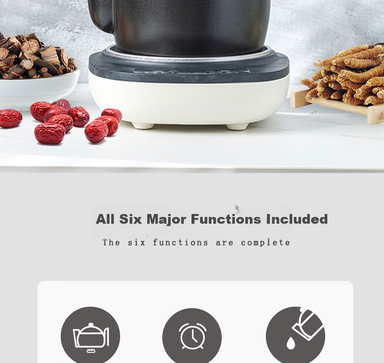 SANYUAN 3L Direct-Pour Intelligent Herbal Medicine Cooker Automatic Ceramic Herbal Decoction Pot YH30-A1 Large Capacity Split-Type Health Pot for Home Use 2
