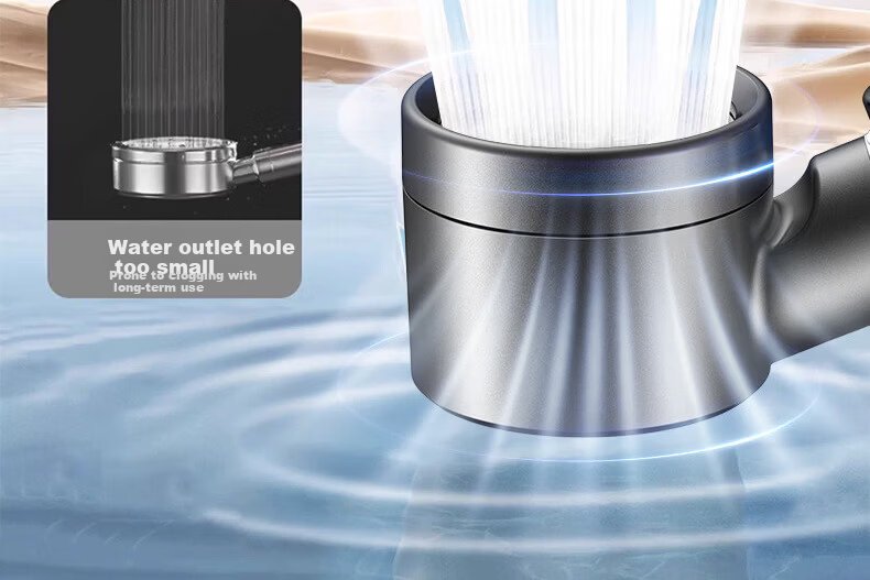IVORPO [Germany] Turbo Boost Shower Head Set Handheld High-Pressure Powerful Water Flow Showerhead 17