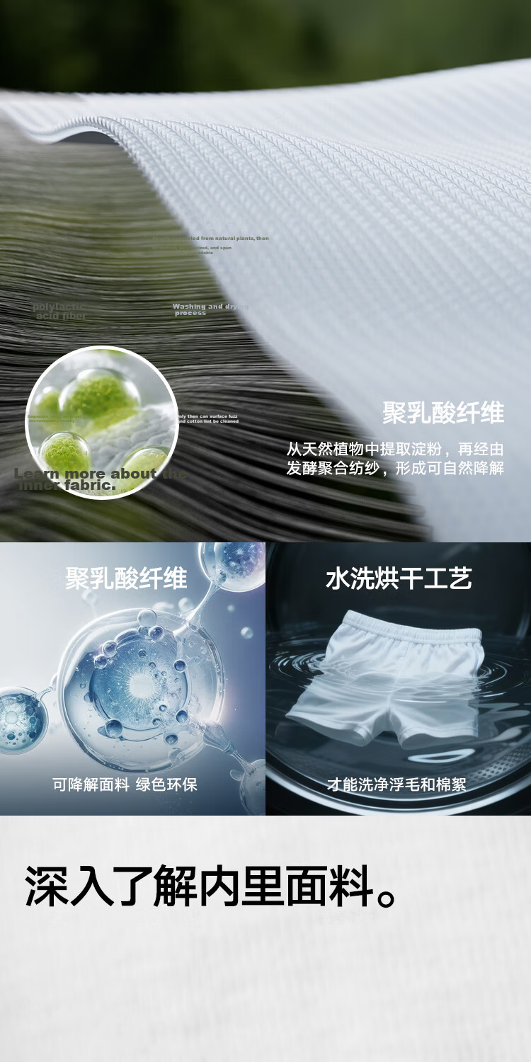 HLA Disposable Men's Underwear PLA Inner Crotch Sterile Individually Packaged Daily Use No-Wash Boxer Briefs 6 Pieces 4