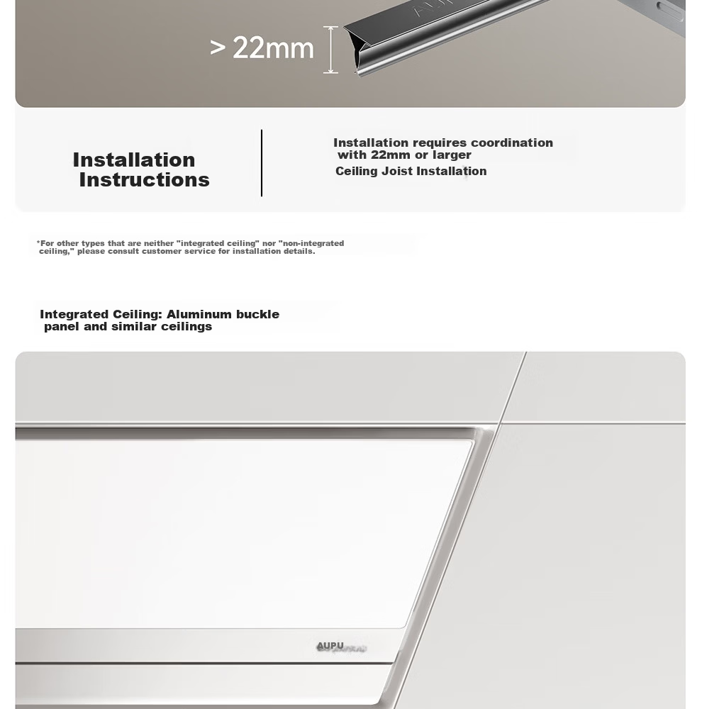 AUPU Smart Series AI Constant Temperature Scheduled Heating Bathroom Heater Fan Ventilation Lighting All-in-One S2 26