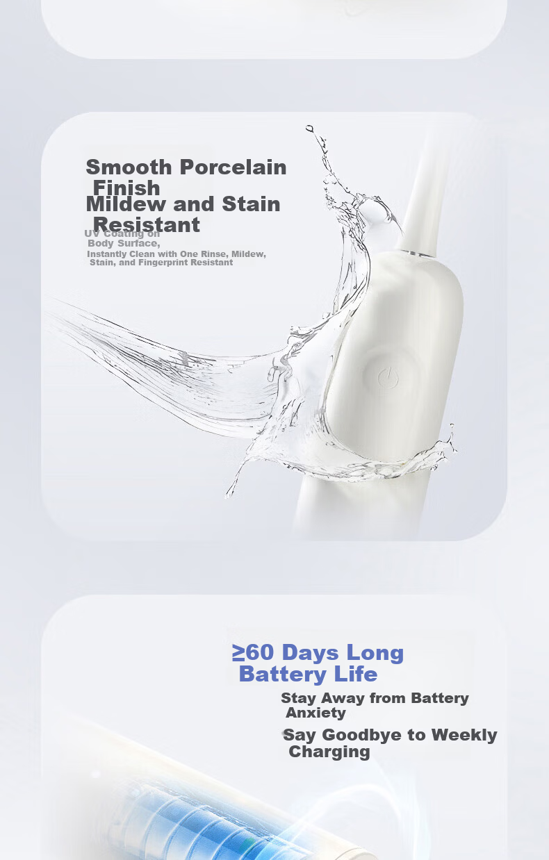 Leng Suan Ling [Wu Lei Recommended] S800 Sonic Vibration Electric Toothbrush Adult/Student Birthday Gift Couple Gift for Him/Her 22
