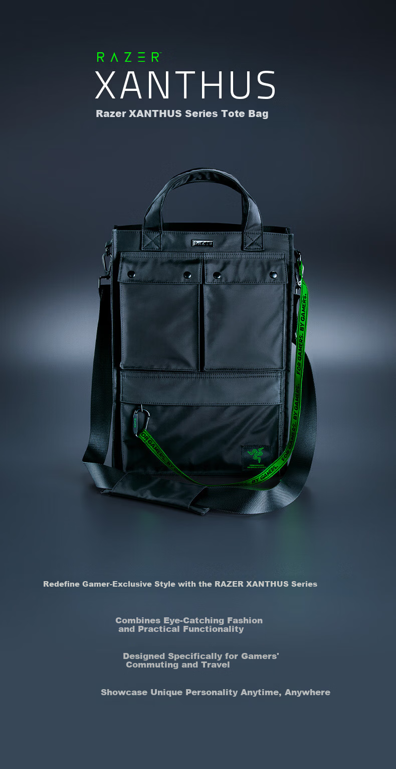 Razer Xanthus Series Tote Bag Handheld Commuter Laptop Bag 1