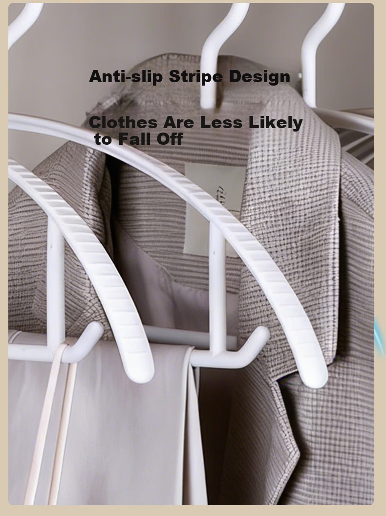Tiger Mister Non-Marking Household Clothes Hanger Wardrobe Storage Anti-Slip Wide Shoulder Adult Clothes Hanger 2