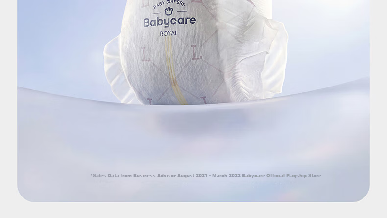 Babycare Royal Lion Kingdom Diapers Light Pack XL31 (12-17kg) Baby Skin-Friendly Diapers 6