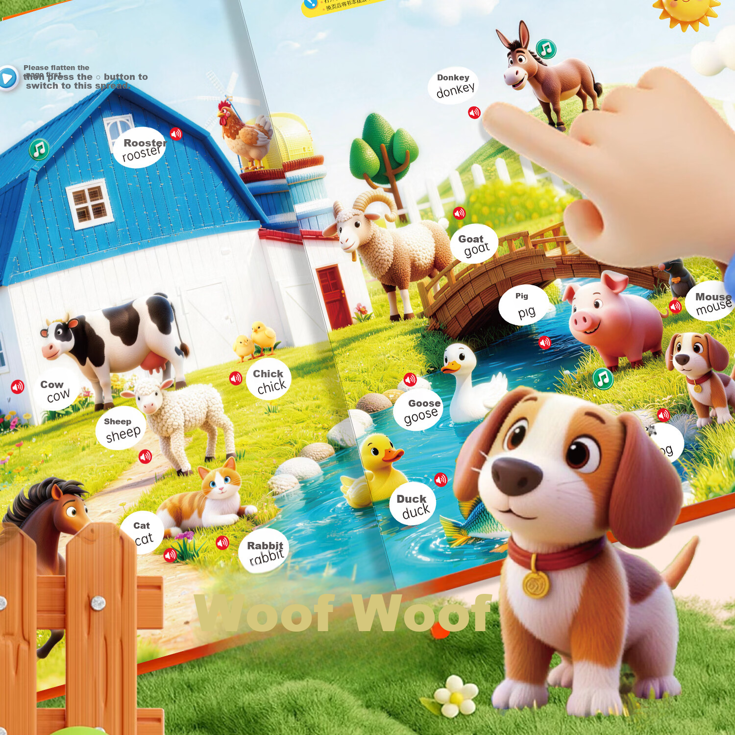 Lifang Smart Early Education Talking Sound Book AI Encyclopedia Knowledge Infant Enlightenment Picture Book Children's Day Gift 17