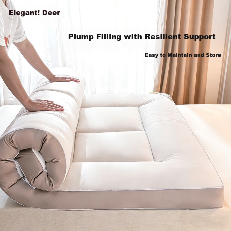 Yalu Soy Fiber Mattress Cover Home Bedding Four Seasons Soft Foldable Non-Slip Pad 1.5x2m