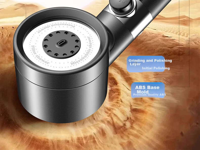 IVORPO [Germany] Turbo Boost Shower Head Set Handheld High-Pressure Powerful Water Flow Showerhead 20
