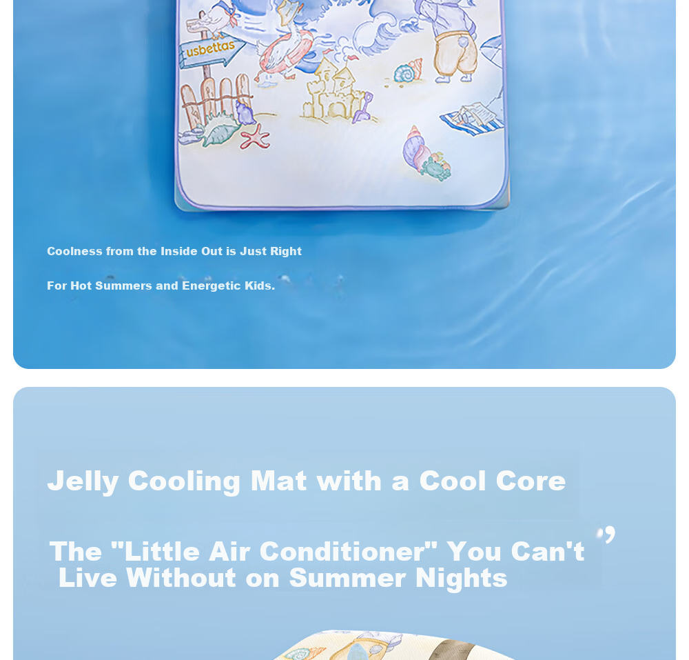 Betis Baby Cooling Mat Soft Breathable Ice Thin Pad Toddler Kindergarten Nap Mat Summer Party 120*65cm 5
