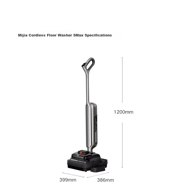 Mijia Xiaomi Floor Washer 5Pro 160℃ Steam Sterilization 26kPa Strong Suction Home Floor Washer and Mop 100℃ Boiling Water Self-Cleaning Anti-Tangle 66