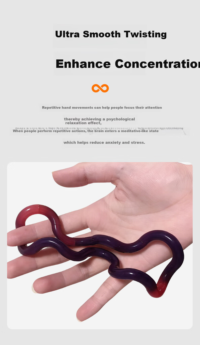Tangle Official Temperature-Change Series Kids' Day Gift ADHD Training Color-Changing Stress Relief Toy 4