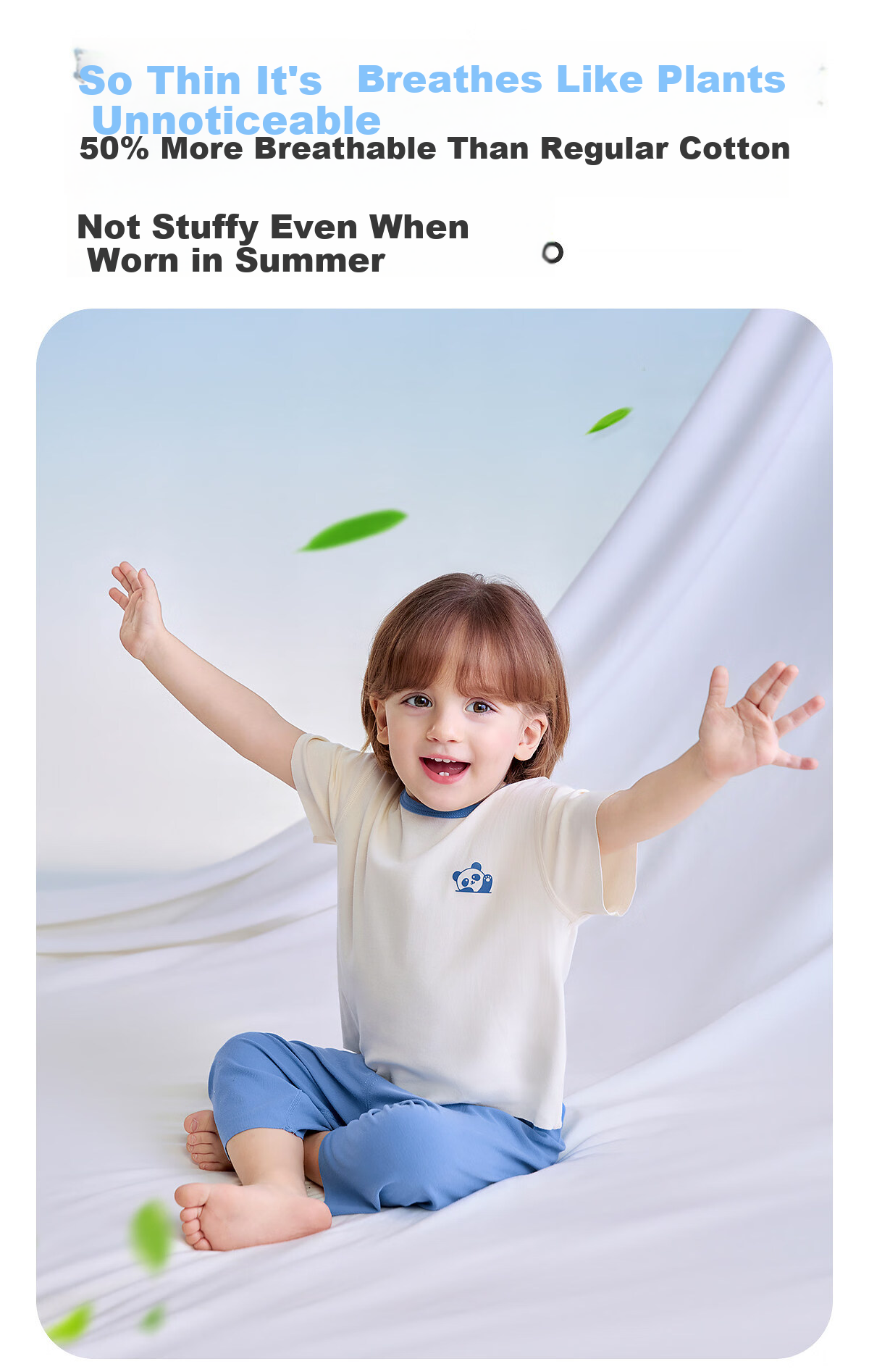 JOYNCLEON Children's Pajamas Yokesi Silk Set Thin Summer Short Sleeve Boys Girls Baby Homewear Jyf195985 2