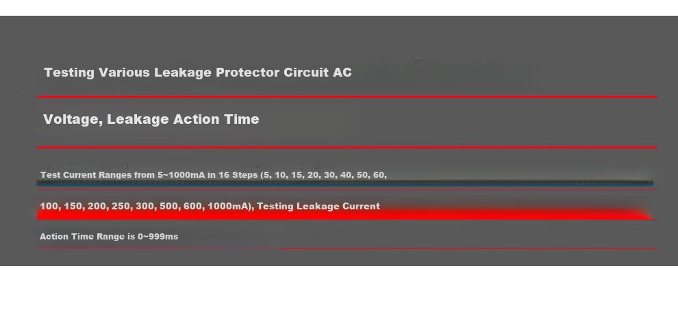 ETCR8600B Leakage Protector Tester Leakage Circuit Breaker Detector Leakage Protection Tester 3