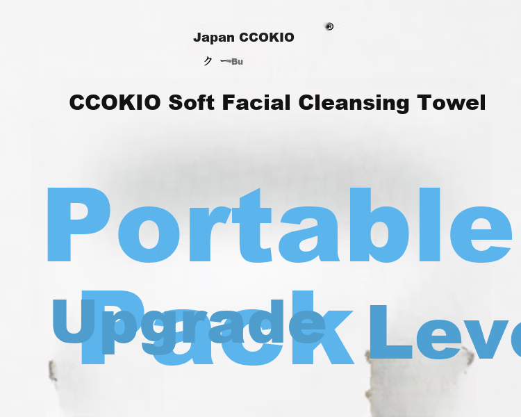 CCOKIO Japan Premium 100% Cotton Facial Towels Large Thickened Dual-Use Dry and Wet Baby Disposable Pull-Out 80 Sheets 1