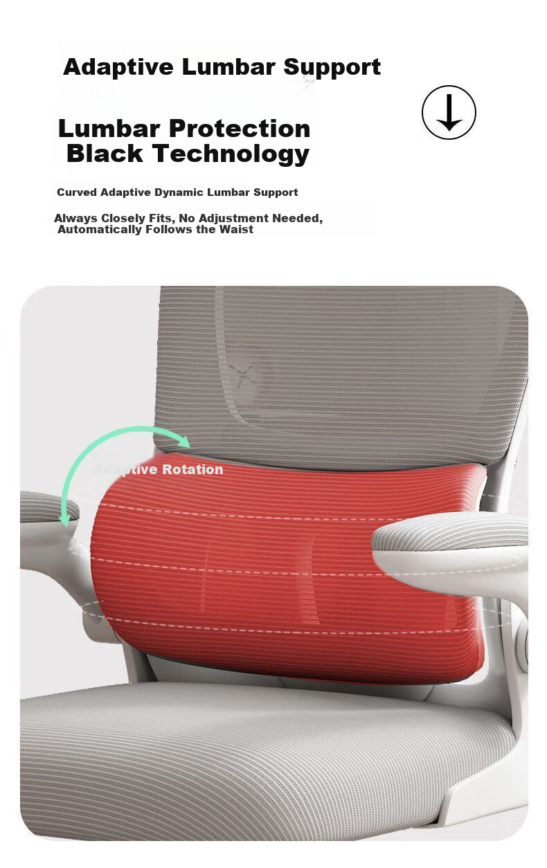 SGMW Ergonomic Chair Home Computer Chair Comfortable Long Sitting Student Study Chair Dormitory Gaming Office Chair with Backrest 6