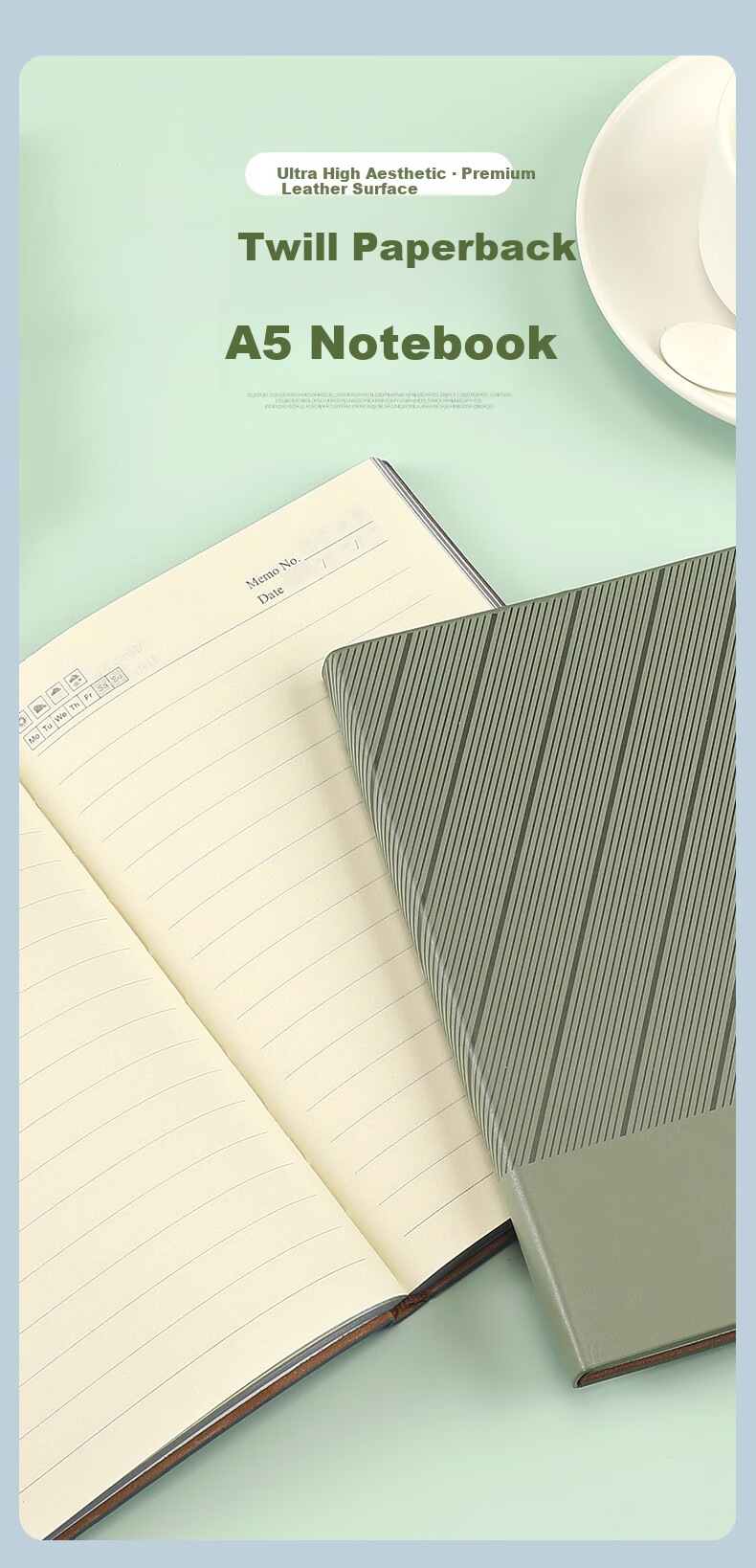 Zhongjian Stationery A5 Notebook Fashion Simple Thickened Student Customizable Orange 12