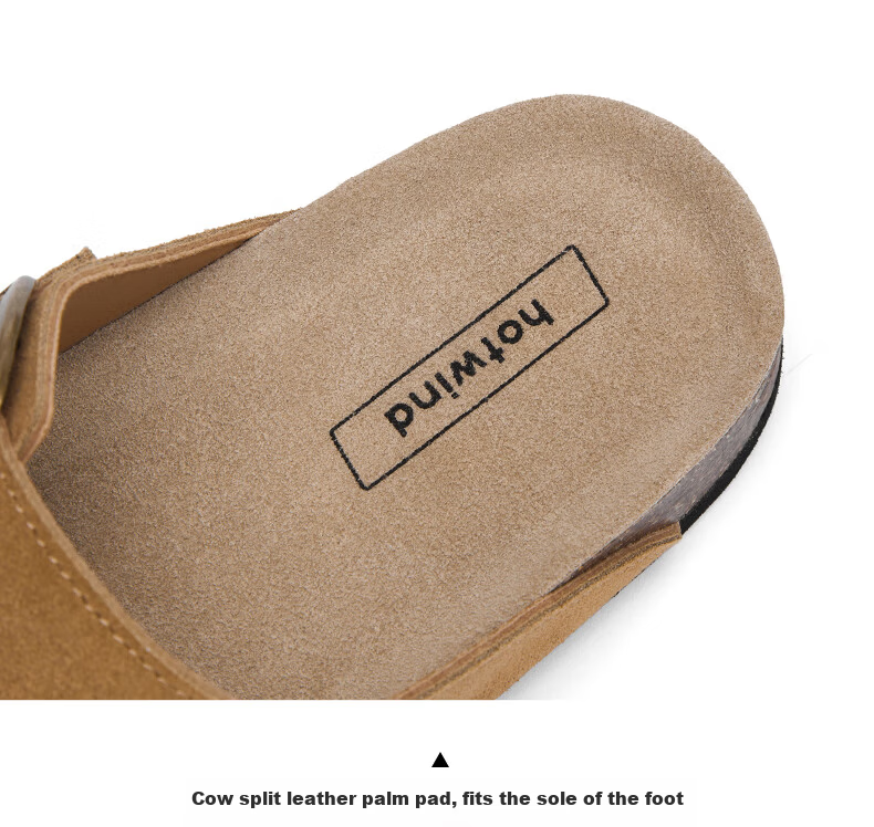 Hotwind Birkenstock Women's Summer New Fashion Versatile Commuter Cork Sandals Beach Slippers for Women 7