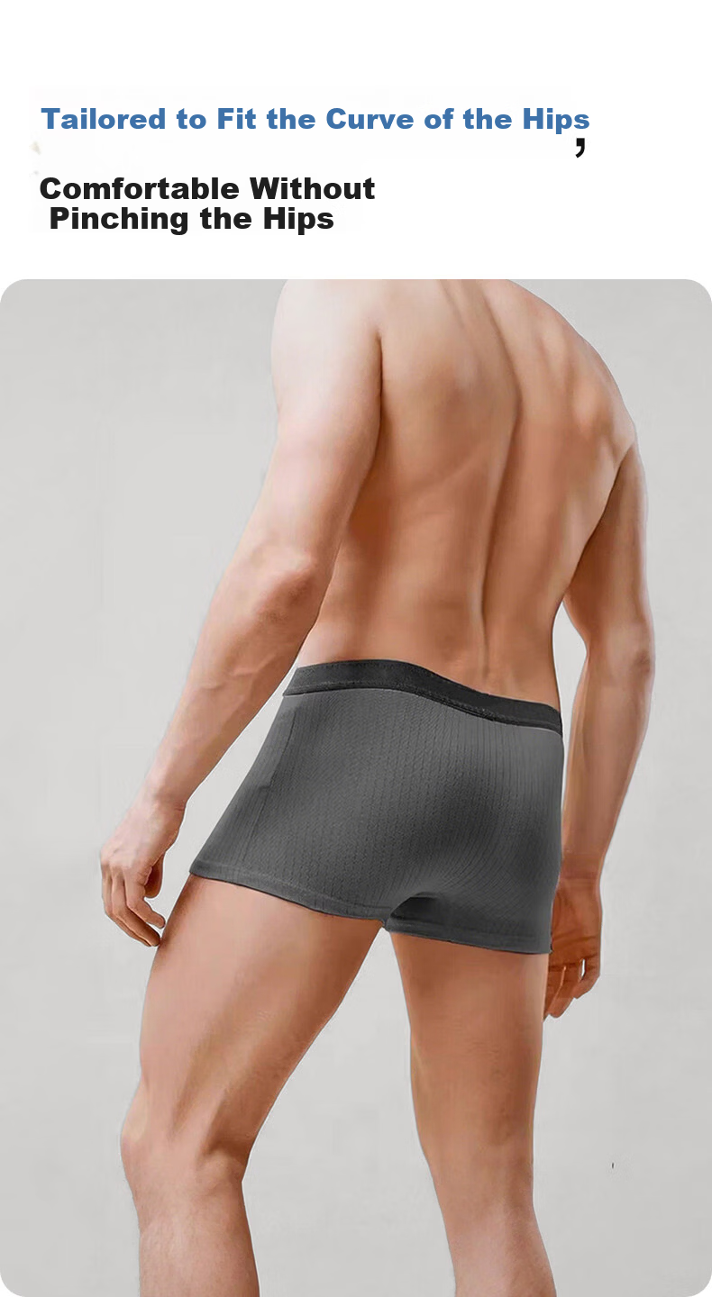 Dr. Chu Pure Cotton Disposable Men's Boxer Briefs Sterilized Wash-Free 5-Pack Travel Daily Use Mixed XL 17