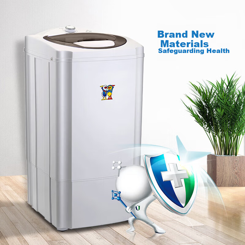 Little Duck Brand Trendy Home Appliance 6kg Large Capacity Powerful Spin Dryer Semi-Automatic Spin Drying Tub for Dormitory and Rental Use