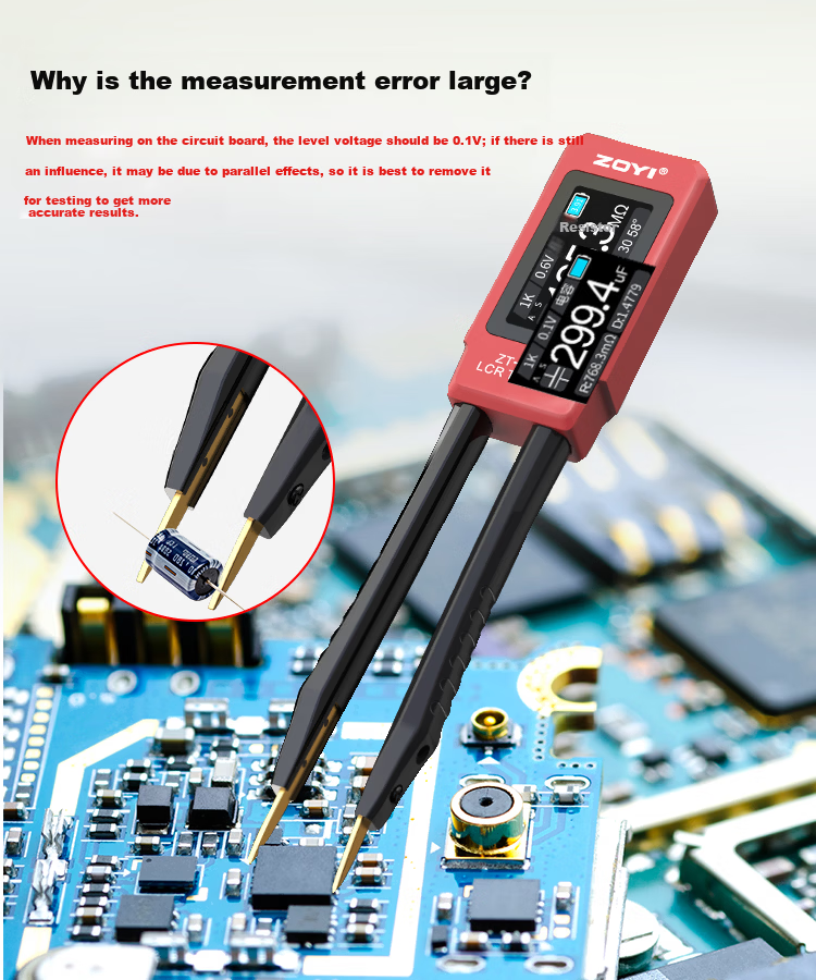 ZOYI Digital Multimeter Bridge Tweezer LCR Auto Voltage Resistance Capacitance Inductance 100K [Zhongyi ZT-MD2] 6