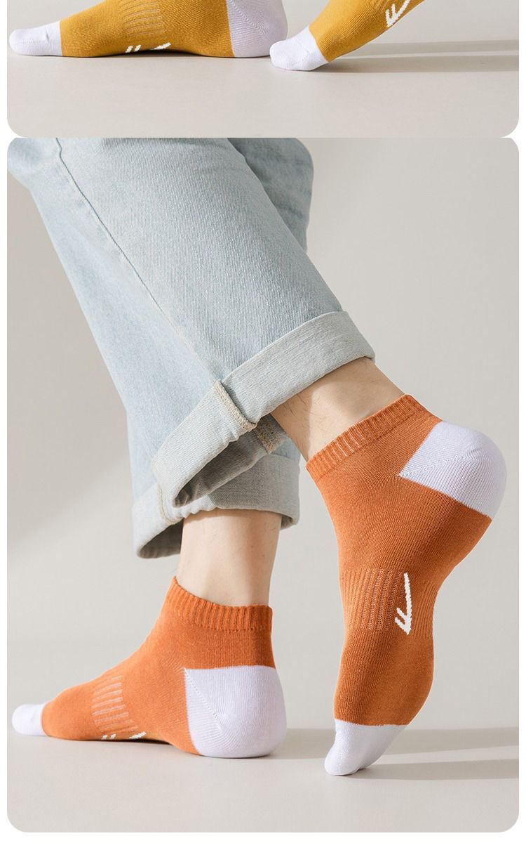 Warrior Men's Summer No-Show Socks 6 Pairs Thin Breathable Anti-Odor Non-Slip Casual Socks 13