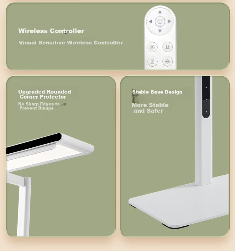 NVC Future Light Eye Protection Desk Lamp with Remote Control Full Spectrum Reading Table Lamp V5 22