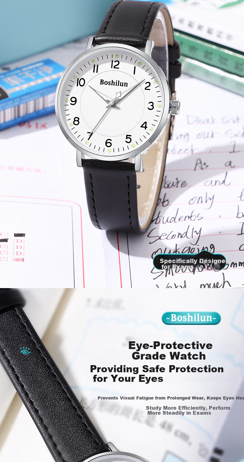 Bausch & Lomb Watch High School Entrance Exam Special Unisex Kids Time-Only Sports Silent Quartz Watch 3
