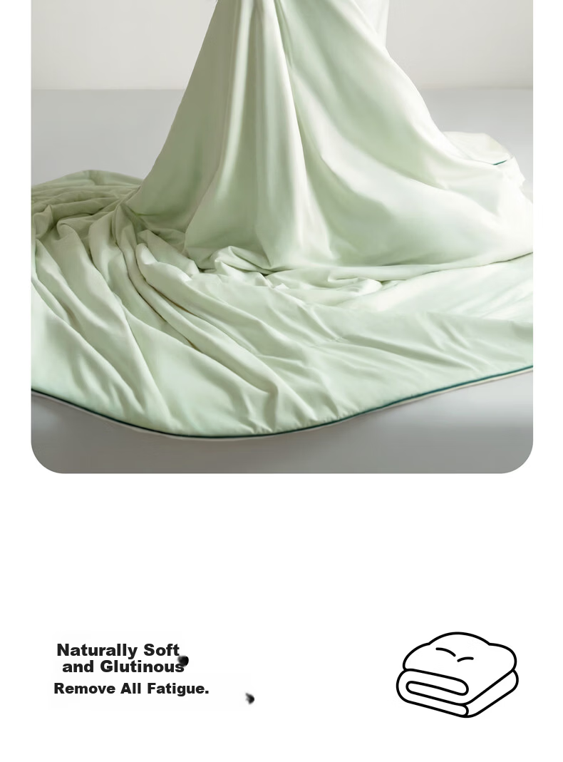 Hui Sleep Summer Cooling Quilt Polylactic Acid Air Conditioning Quilt Washable Class A Antibacterial Mite-Resistant Ice Silk Quilt 8