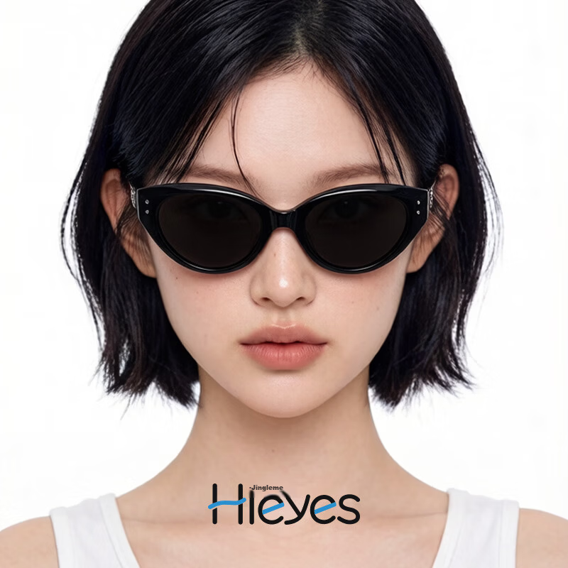 Hieyes Vintage Cat Eye Sunglasses Women High-End Narrow Frame UV Protection New GM Style Men Sunglasses