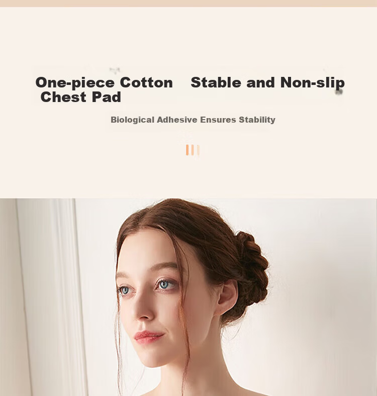 Yiershuang Invisible Seamless Anti-Exposure Strapless Bra for Women, Push-Up Non-Slip Bra for Wedding Dress and Camisole, No Shoulder Strap, Anti-Point Bra 6