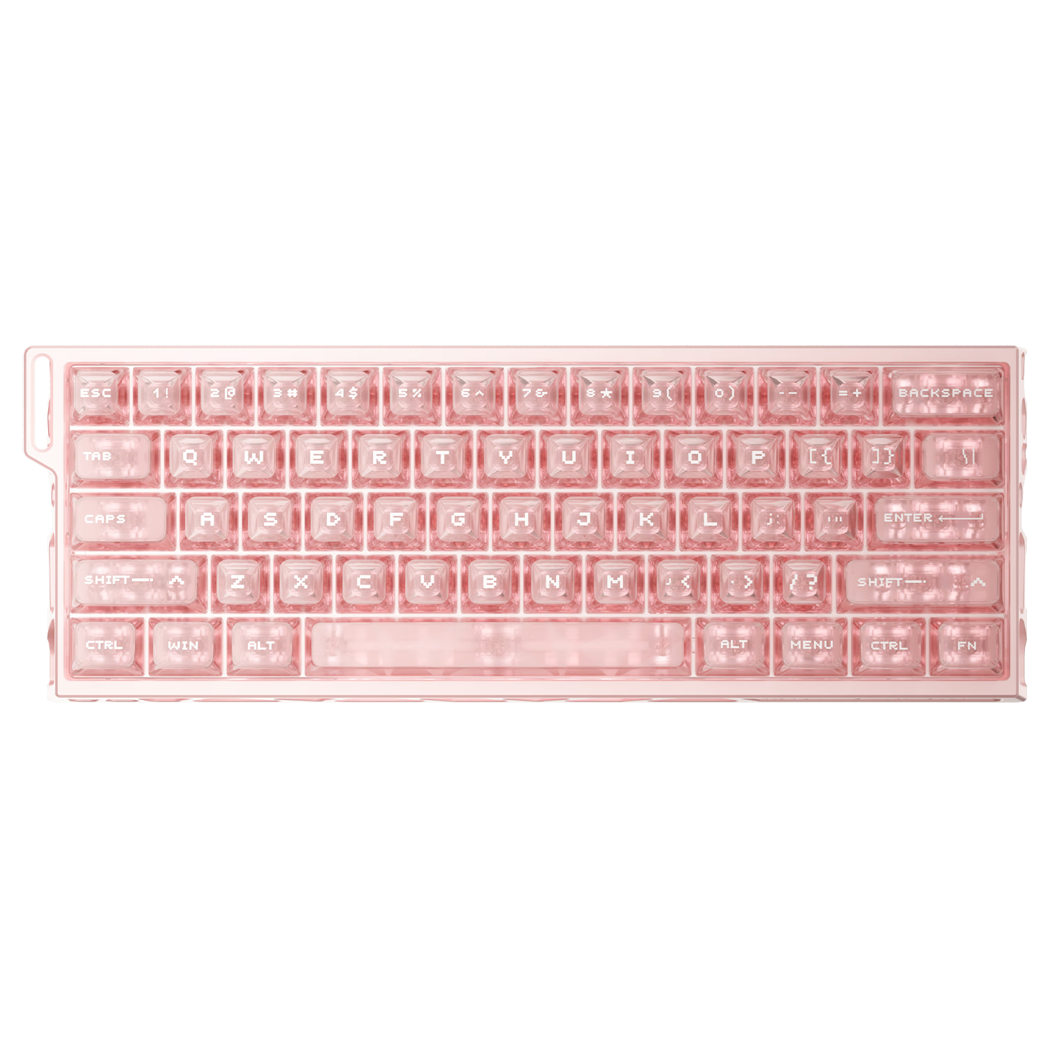 MAD 68 V2 Customizable 68-Key Gaming Magnetic Switch Keyboard Wired FPS Low Latency 8K Report Rate MAD 68 V2 Misty Pink White Horse Switch
